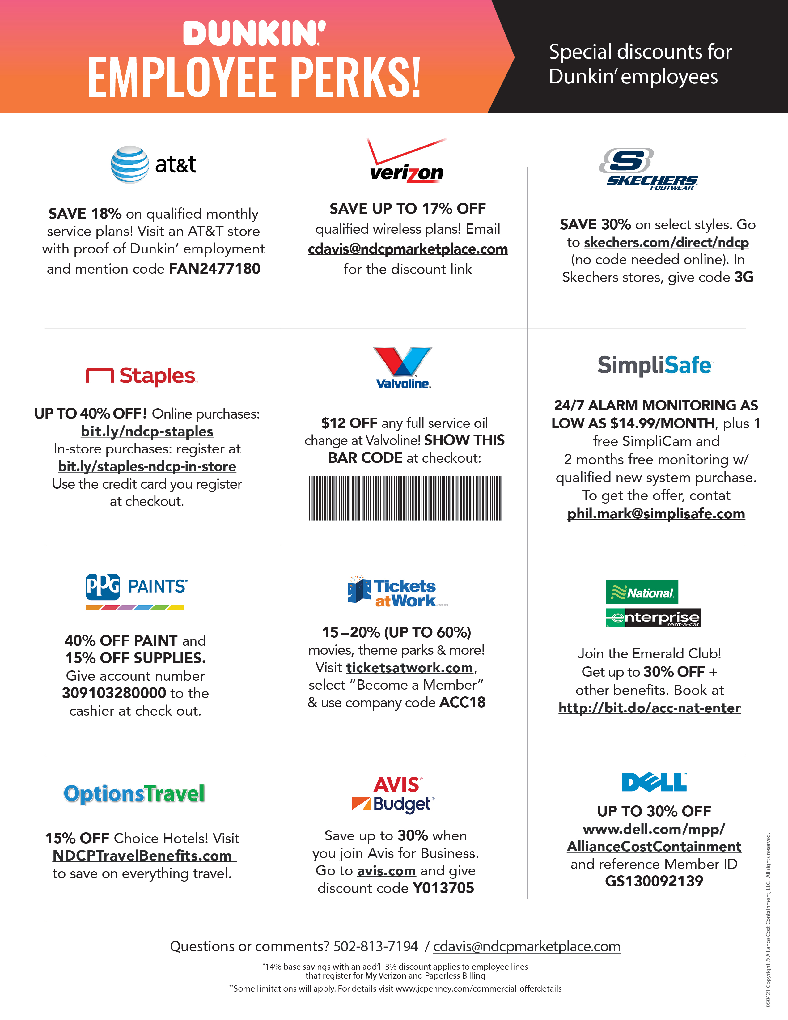 Ndcp Marketplace Employee Discounts
